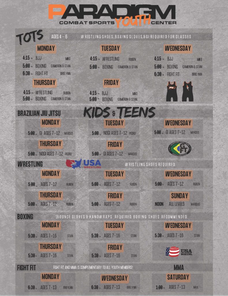Youth Schedule Sugar Land, Texas